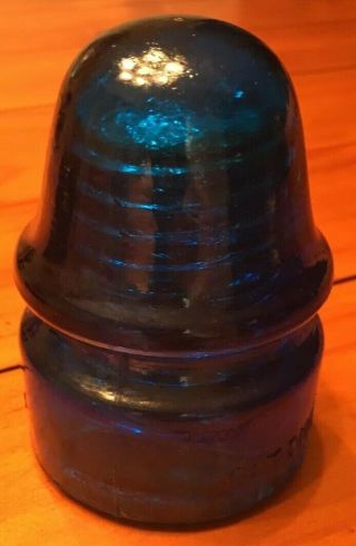 COBALT BLUE GLASS INSULATOR Patent May 2 1893 Dec 19 1871 Nameless 4