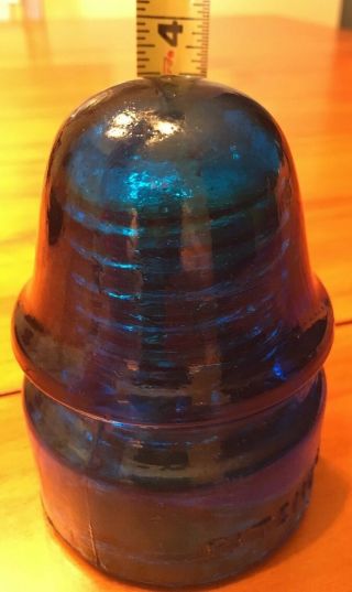COBALT BLUE GLASS INSULATOR Patent May 2 1893 Dec 19 1871 Nameless 5