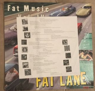 Fat Wreck Chords FAT MUSIC VOL.  IV: Life In The Fat Lane LP Vinyl V/A 4