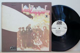 Led Zeppelin - Ii - 1969 Us White Label Promo Lp - Side 1 Lh - Side 2 Rl