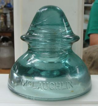 Rare Mclaughlin Usld Cd 139.  9 Signal Glass Insulator Nm Rounded Dome Variant