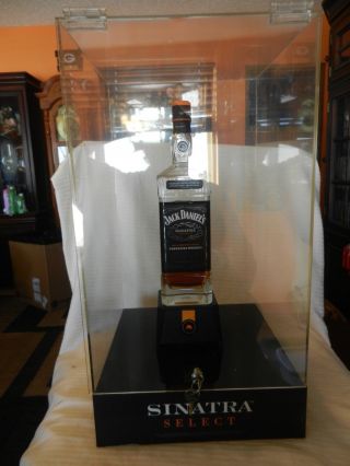 Jack Daniels Sinatra Select Lighted Plexiglass Bottle Display Cabinet From 2014