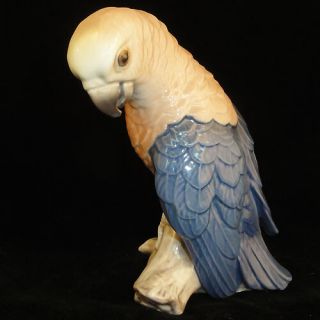 Parrot Figurine Bing & Grondahl Never 5.  5 " Tall Made In Denmark Brown