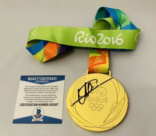 Usain Bolt Signed Rio 2016 Olympics Gold Medal Fastest Man Auto,  Beckett