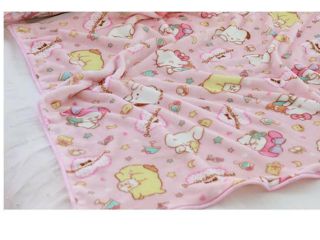 Sanrio My Melody Hello Kitty Pochacco Purin Fleece Blanket (0.  9m X 1m)