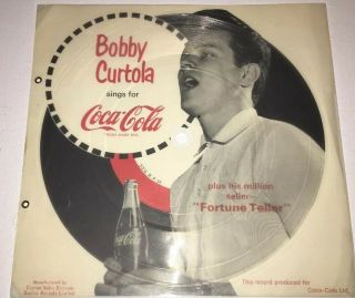 Bobby Curtola Sings For Coca Cola Flexi Disc Promtional Record