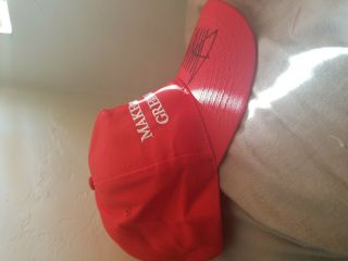PRESIDENT DONALD TRUMP AUTOGRAPHED MAKE AMERICA GREAT AGAIN RED HAT MAGA 2