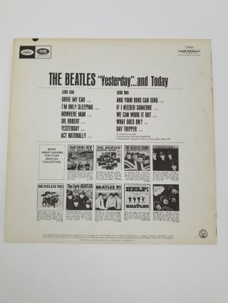 Beatles Yesterday and Today Butcher Cover 2nd State LP Mono VG,  T 2553 Unpeeled 8