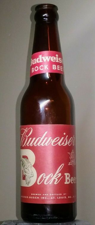 Budweiser Bock Beer Bottle Anheuser Busch Inc. ,  St.  Louis Mo.  Budweiser Beer