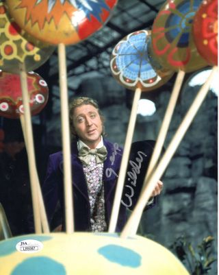 Gene Wilder Hand Signed 8x10 Color Photo Best Pose As Willy Wonka Jsa