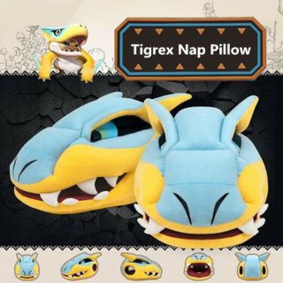 Monster Hunter Tigrex Nap Pillows Anime Plush Doll Cushions Cosplay Dragon Toys