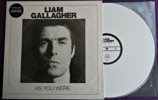 Liam Gallagher,  As You Were,  White Vinyl L.  P,  12 " Disc,  Picture Sleeve. , .