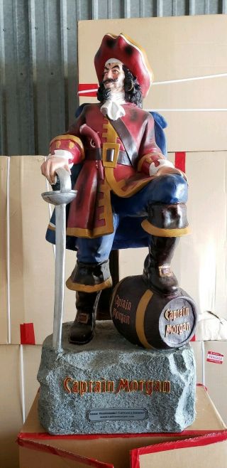 Rare Captain Morgan Statue Promo Advertising Display Diageo Spiced Rum 49 " Tall