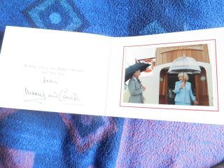 Prince Charles And Camilla - Rare 2007 Christmas Card