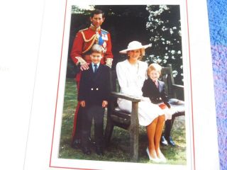 Prince Charles and Princess Diana - rare hand signed Christmas card 1989 4
