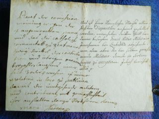 Maria Theresa Holy Roman Empress Rare Hand Written Letter 1766