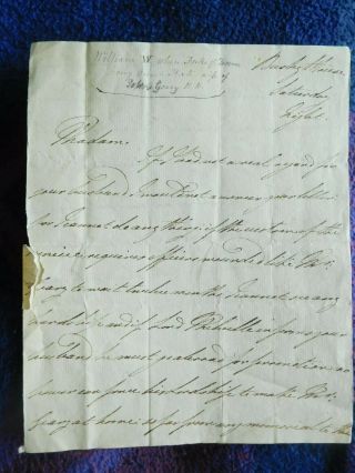 King William Iv Rare Hand Wrtten And Signed Letter