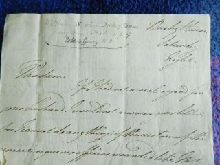 King William IV rare hand wrtten and signed letter 2