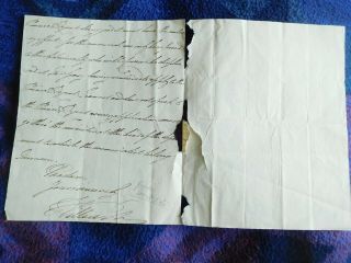 King William IV rare hand wrtten and signed letter 4