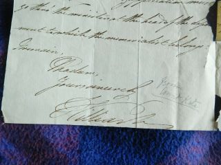 King William IV rare hand wrtten and signed letter 6