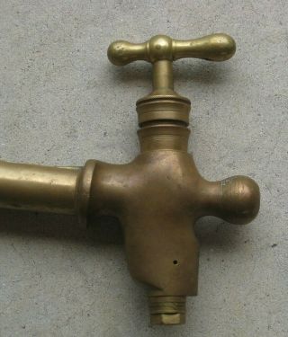 Antique 1873 A & T McKenna Brass Barrel Tap Beer Spigot Faucet Pittsburgh Rare 2