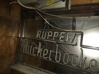 1930’s Or 40’s Rupert Knickerbocker Neon Beer Sign,  Vintage in Bar,  Pk up 2