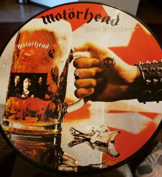 Extremely Rare Motorhead Beer Drinkers Picture Disc 1983 Iron Maiden Metal