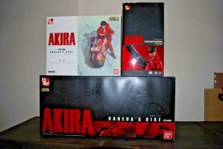 Akira Bandai Bm 1/6 Bike With Bonus Cowling And Kaneda Figure Complete Set