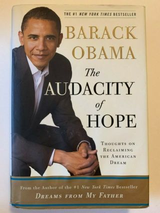 Barack Obama Signed Audacity Of Hope (1st/19th) Hardcover Book 1 Day Flash