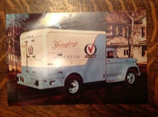 Yuengling Ice Cream Truck Postcard,  1950 