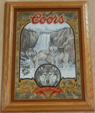 Timber Wolf - Coors Beer Mirror