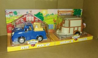 Chevron Cars Pete Pick - Up And Horace `n Trailer W/horse