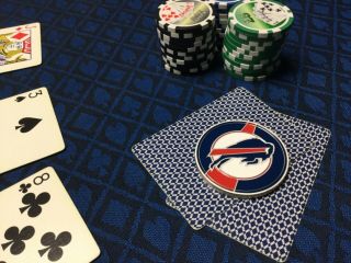 NFL Collector’s Coin Poker Card Guard Buffalo Bills 2” Wide/ 44 Grams 7