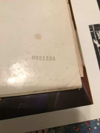 The Beatles White Album Lp Low Number 6 Error Scranton 1968 First Press 0031338 2