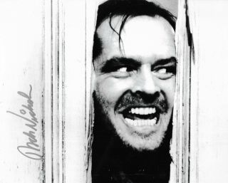 Jack Nicholson In The Shining (1980) Hand - Signed 7.  75” X 10” Portrait