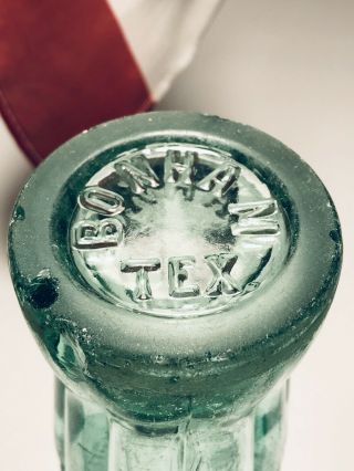 1923 Coca - Cola Hobbleskirt Coke " R,  " Bottle - Bonham,  Texas