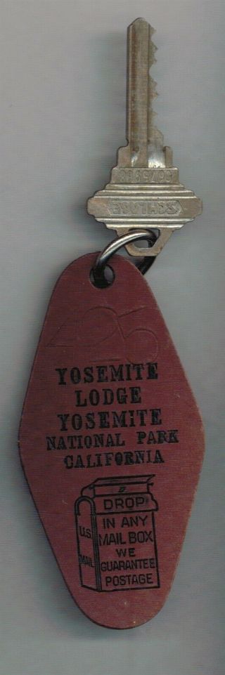 Vintage Hotel Key Fob Yosemite Lodge,  Yosemite National Park California