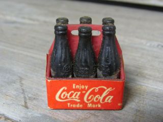 Vintage Plastic Miniature Enjoy Coca Cola Bottles It 