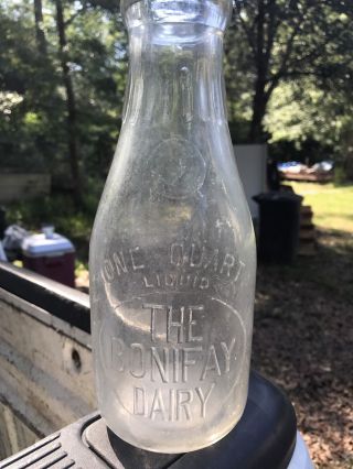 Very Rare North Florida,  Fla.  Milk Bottle.  The Bonifay Dairy