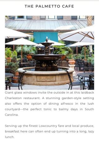 $1,  000 Gift Card to The Belmond Charleston Place Hotel 9