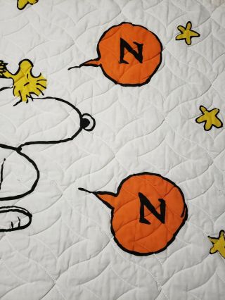 Vintage Snoopy Peanuts Bedspread Stevens Utica Rare Snoopy duvet Cover FULL 5