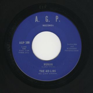 ' 65 NORTHERN/R&B/DooWop AD - LIBS York In Dark/Human A.  G.  P.  VG,  HEAR BOTH 2