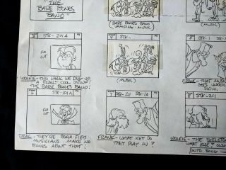 Groovie Goolies 1970 Animation Production Hand Drawn 15 Second STORYBOARD 1 Page 4