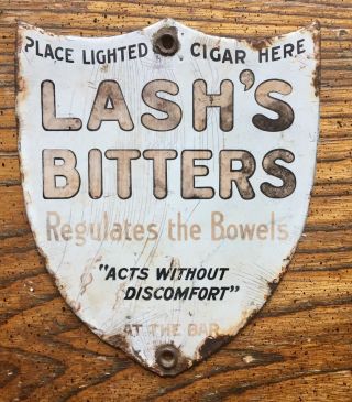 Rare Lash’s Bitters Porcelain Sign