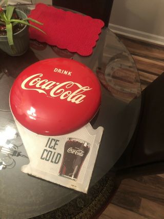 Rare Coca - Cola Double Button Flange 12
