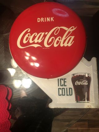 Rare Coca - Cola Double Button Flange 2