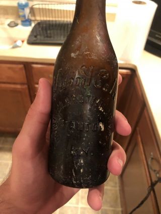 Vintage RARE Amber Cola Soda Bottle Stanton Kentucky KY Pop Bottling 7