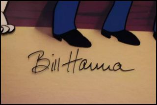 Hanna Barbera Hand Painted Cel Signed All Together Large Animation Art 4