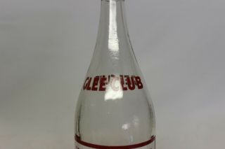 Glee Club Beverage Soda Bottle,  Dr.  Pepper Bottling East Chicago,  Indiana 1948 6
