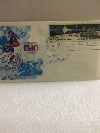 Alan Shepard Signed Cover Astronaut